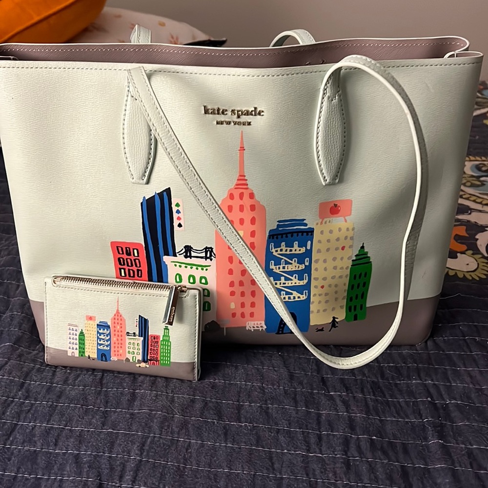 Kate Spade Rockefeller Center bag and wallet